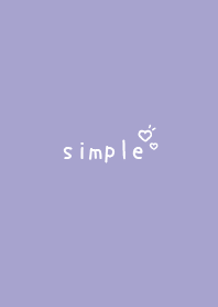simple heart Theme Happy white purple1