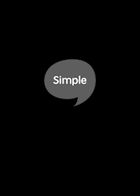 The Simple Speech bubble Black No.2-01