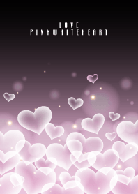 LOVE PINK WHITE HEART