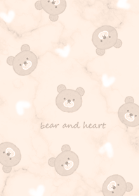 Bear, Heart and Marble orange13_2