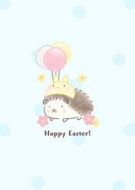 Hedgehog and Easter -blue- dot