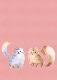 Spacey Cats2 on light pink