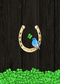 運気アップ！幸運【蹄鉄＆青い鳥＆4つ葉】2