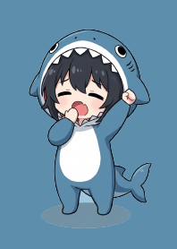 Sleepy Shark Chibi Q