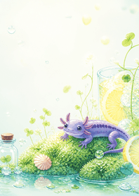 Violet Newt Lemon Soda Moss