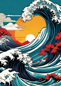 Mountain, Sea, and Moonlit Night AcA1c9