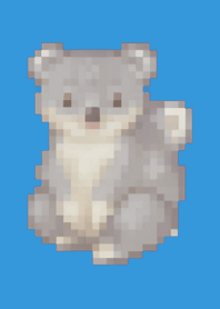 Koala Pixel Art Theme  Blue 01