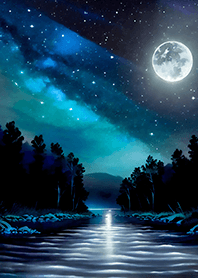 Beautiful starry night view#101