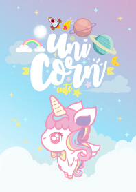 Unicorn Cute Galaxy Pea Flower