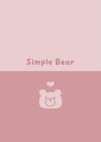 Simple Bear -Smoky Pink-*