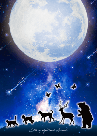 Starry night and Animals 9*