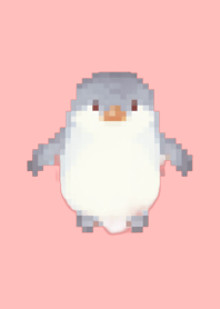 Penguin Pixel Art Theme  Pink 02