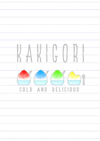 シンプルデザイン＊かき氷