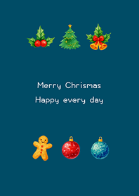 可愛聖誕節小物(神秘青藏色)