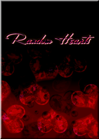 Random Heart -Black & Red