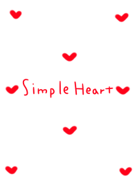 Simple heart. [red white]