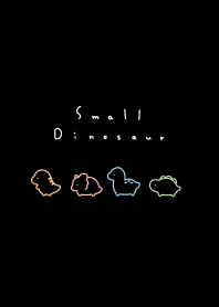 Small Dinosaur ('23)/black,pastel line