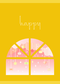 Outside the window on yellow