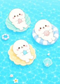 Pastel seal by the sea 3_79