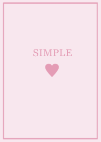 SIMPLE HEART / peach lavender