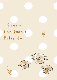simple toy poodle Polka dot.