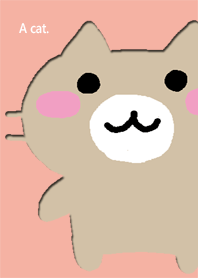 猫が。茶猫