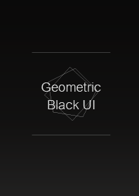Geometric Black UI