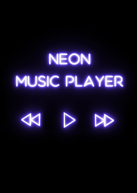 ネオン ミュージックプレイヤー - ブルー 1