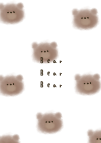 Cute fluffy bear pattern.