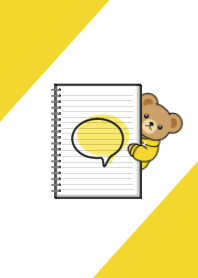 Teddy Bear[Stationery/YELLOW]