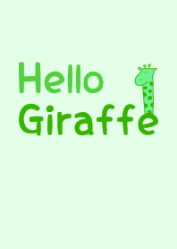 Hello Giraffe green 10