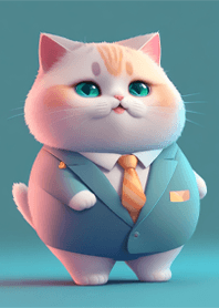 Businessman cat
