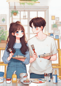 คู่รัก น่ารัก มินิมอล n.13