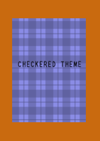 BLUE PURPLE CHECKERED THEME/TERRACOTTA