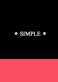 black. salmon pink. Adult simple.