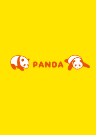 簡單的大熊貓主題[黃色的]