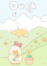 duck sunflower garden