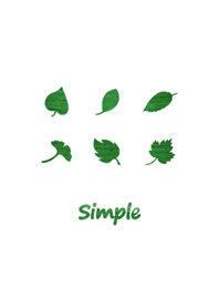 經典木質葉片剪影