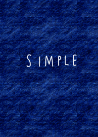 Denim and simple text.