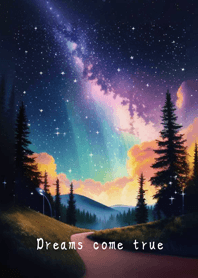 夜晚山林˙美麗星辰