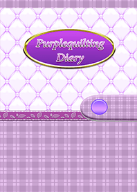 Purple Quilting Check Diary