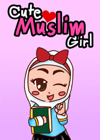 cute muslim girl (pink)