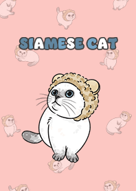 siamesecat6 - light coral