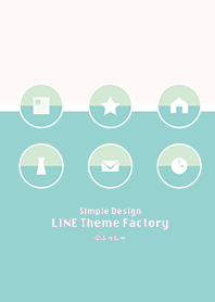 simple design -beige&green-
