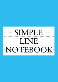 SIMPLE LINE NOTEBOOK/BLUE/GREEN