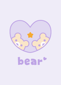 Bear Star - Purple