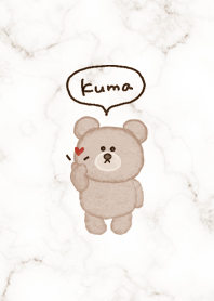 クマと指ハート♥ブラウン03_1