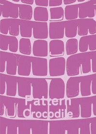 Pattern Crocodile wakamurasaki