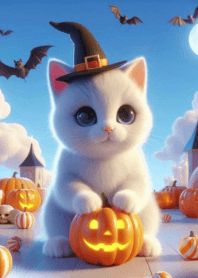 Cute Fat Cat Halloween n.1