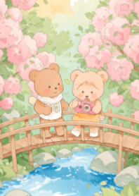 クマと桜 V.2
